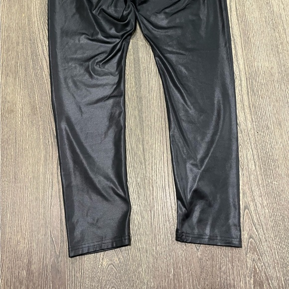 Wild Fable Leather Leggings Pants High Rise Elastic Waist Pull-On Black Size XL - Picture 5 of 7